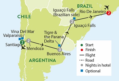 Chile, Argentina & Brazil